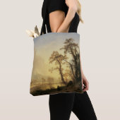 Tote Bag Sunrise, Vallée de Yosemite par Albert Bierstadt (De près)