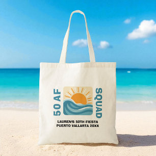Tote Bag Sunset Beach 50 AF Crew Jolie Anniversaire