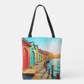 Tote Bag Sunset Bliss : Hues Balnéaires (Dos)