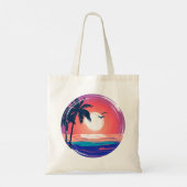 Tote Bag Sunset de plage d'été (Dos)
