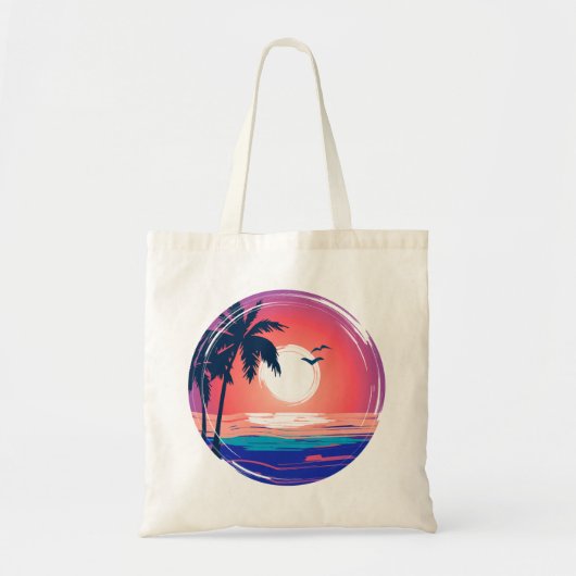 Tote Bag Sunset de plage d'été (Devant)