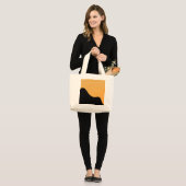 Tote Bag Sunset Mountain silhouette go to bag  (Voorkant (model))