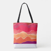 Tote Bag Sunset Peaks Livre moderne Collage Art (Dos)