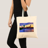 Tote Bag Sunset Skyline de Boston sur la baie Back (Devant (produit))