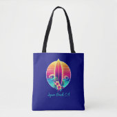 Tote Bag Sunset Surfboard Paradise - (Devant)