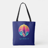 Tote Bag Sunset Surfboard Paradise - (Dos)