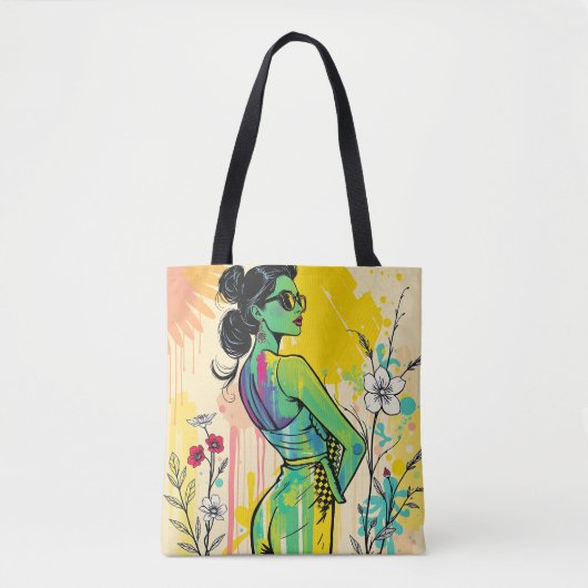 Tote Bag Sunset Tropic Duet (Devant)