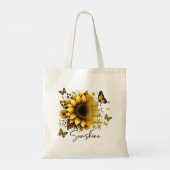 Tote Bag Sunshine Be the Sunshine Sunflower | (Dos)