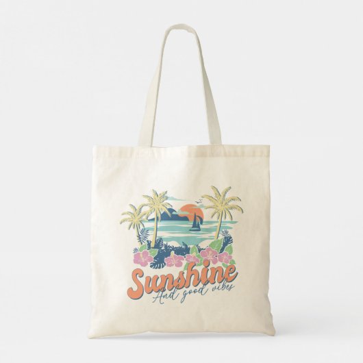 Tote Bag Sunshine Et Good Vibes (Dos)