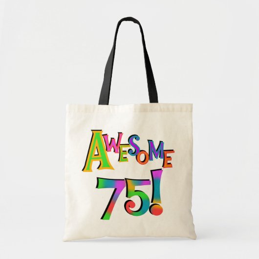 Tote Bag Super 75 T-shirts et cadeaux d'anniversaire (Devant)