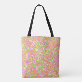 Tote Bag Super Coloré Acid Trip Retro Hippie Marble Art (Dos)