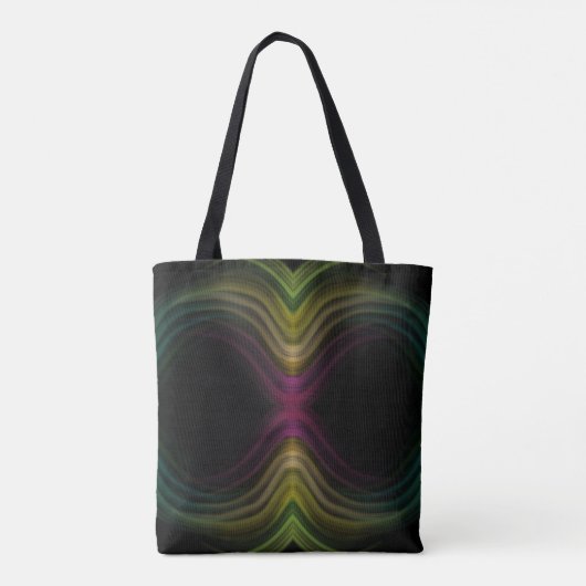 Tote Bag Super coloré Motif psychédélique Abstrait Art (Dos)