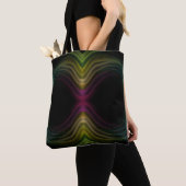 Tote Bag Super coloré Motif psychédélique Abstrait Art (De près)