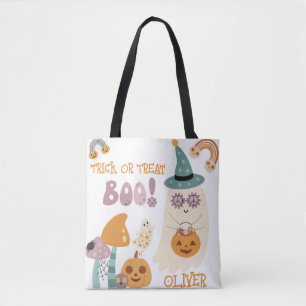 Tote Bag Super Halloween Boo Cute Trace ou Treat Custom