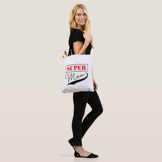Tote Bag Super Maman (Sur le modèle)