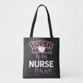 Tote Bag Super Maman Infirmière (Devant)