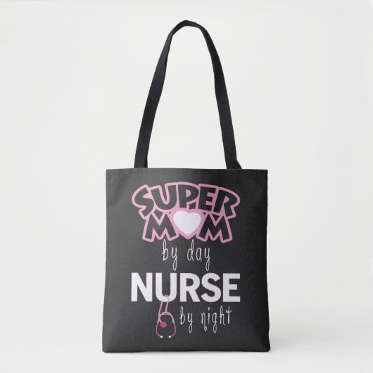 Tote Bag Super Maman Infirmière (Devant)