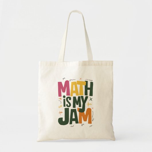 Tote Bag Super Math est ma confiture Premier jour de retour (Devant)