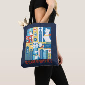 Tote Bag Super Powered Pack Art Déco Metropolis (De près)