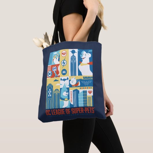 Tote Bag Super Powered Pack Art Déco Metropolis (De près)