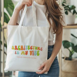 Tote Bag Super Retro Architecture est My Vibe, Architecte<br><div class="desc">sac fourre-tout super "Architecture Is My Vibe". Il fait un grand cadeau à l'architecte dans votre vie.</div>