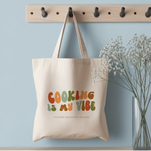 Tote Bag Super Retro Cuisine est My Vibe, Chef, Cuisine, No