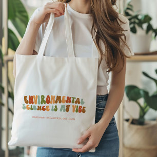 Tote Bag Super Retro De l'environnement Science est mon Vib