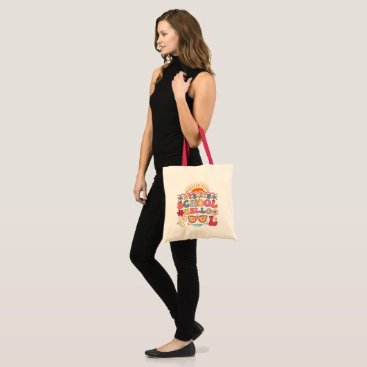 Tote Bag Super Retro Design Bye Bye School Hello Pool Cool (Devant (modèle))