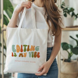 Tote Bag Super Retro Editing Is My Vibe, Éditeur<br><div class="desc">Le fourre-tout "Editing Is My Vibe",  un rétro super des années 1970,  s'adresse aux éditeurs.</div>