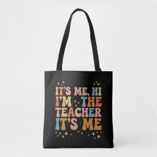 Tote Bag Super Son Moi Bonjour Je suis L’enseignant C’est m