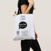 Tote Bag super-vente escompte d'entreprise numérisation cod (De près)