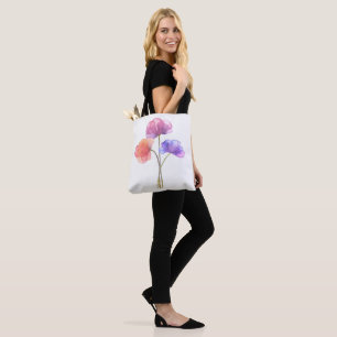 Tote Bag Superbe aquarelle peinture des fleurs