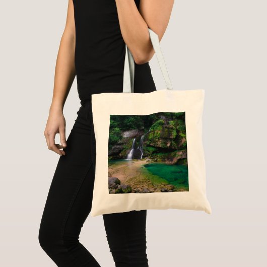 Tote Bag Superbe cascade Virje, Slovénie Poster (Devant (produit))