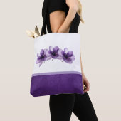 Tote Bag Superbe Mariage de fleurs violettes (De près)
