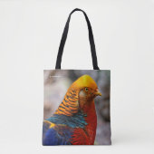 Tote Bag Superbe profil d'un faisan rouge doré (Devant)