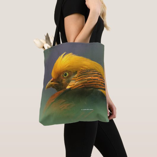 Tote Bag Superbe profil Vigné d'un faisan d'or (De près)