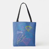 Tote Bag Supergirl et logo en couleurs (Dos)