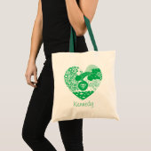 Tote Bag Supergirl Floral Peace Heart Graphisme (Devant (produit))