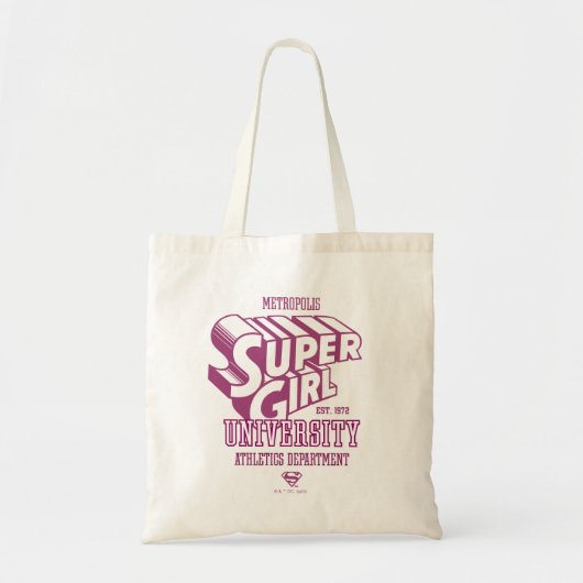 Tote Bag Supergirl Metropolis University Athletics Départem (Devant)