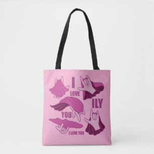 Tote Bag Superhero ILY - ASL Design