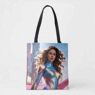 TOTE BAG SUPERHÉROÏNE - FANTASY SCI-FI