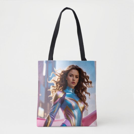 TOTE BAG SUPERHÉROÏNE - FANTASY SCI-FI (Devant)