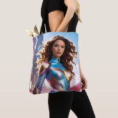 TOTE BAG SUPERHÉROÏNE - FANTASY SCI-FI (De près)