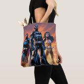 Tote Bag Superman, Batman et Wonder Woman Trinity (De près)