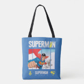 Tote Bag Superman et Krypto prennent l'avion (Dos)