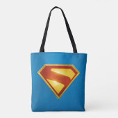 Tote Bag Superman Golden S Shield brillance (Dos)