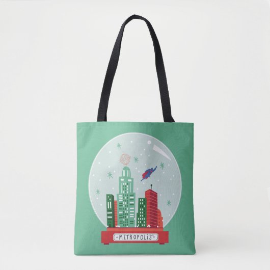 Tote Bag Superman Metropolis Globe des neiges (Devant)