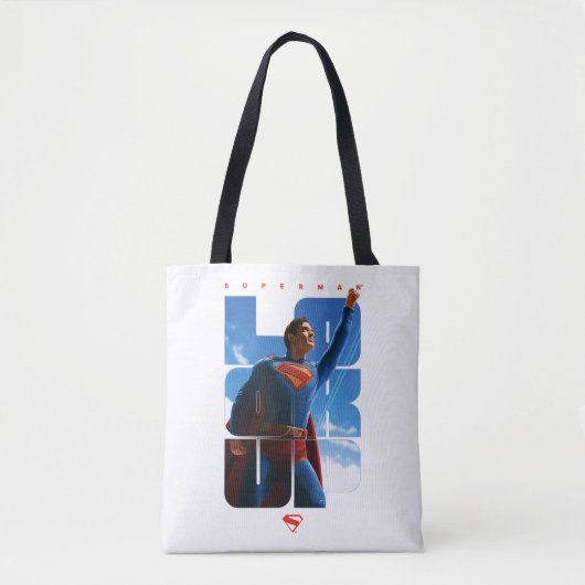 Tote Bag Superman regarde Pose (Devant)