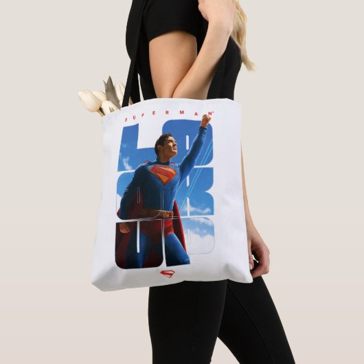Tote Bag Superman regarde Pose (De près)