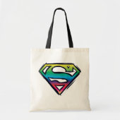 Tote Bag Superman S-Shield | Rainbow Logo (Devant)